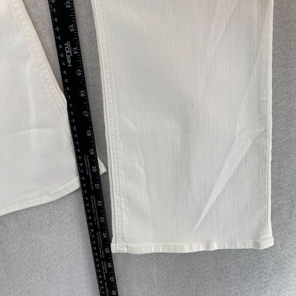 J.Crew Jeans Women's 31 High Rise Flare Crop White Denim‎ Signature Stretch NWT - Picture 10 of 14